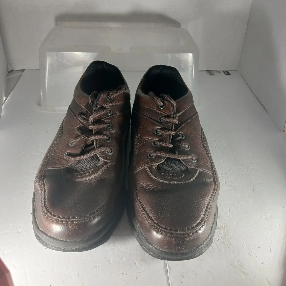 Rockport Prowalker Shoes 12M Brown Leather Walking Sneakers MWT11 Dad Normcore